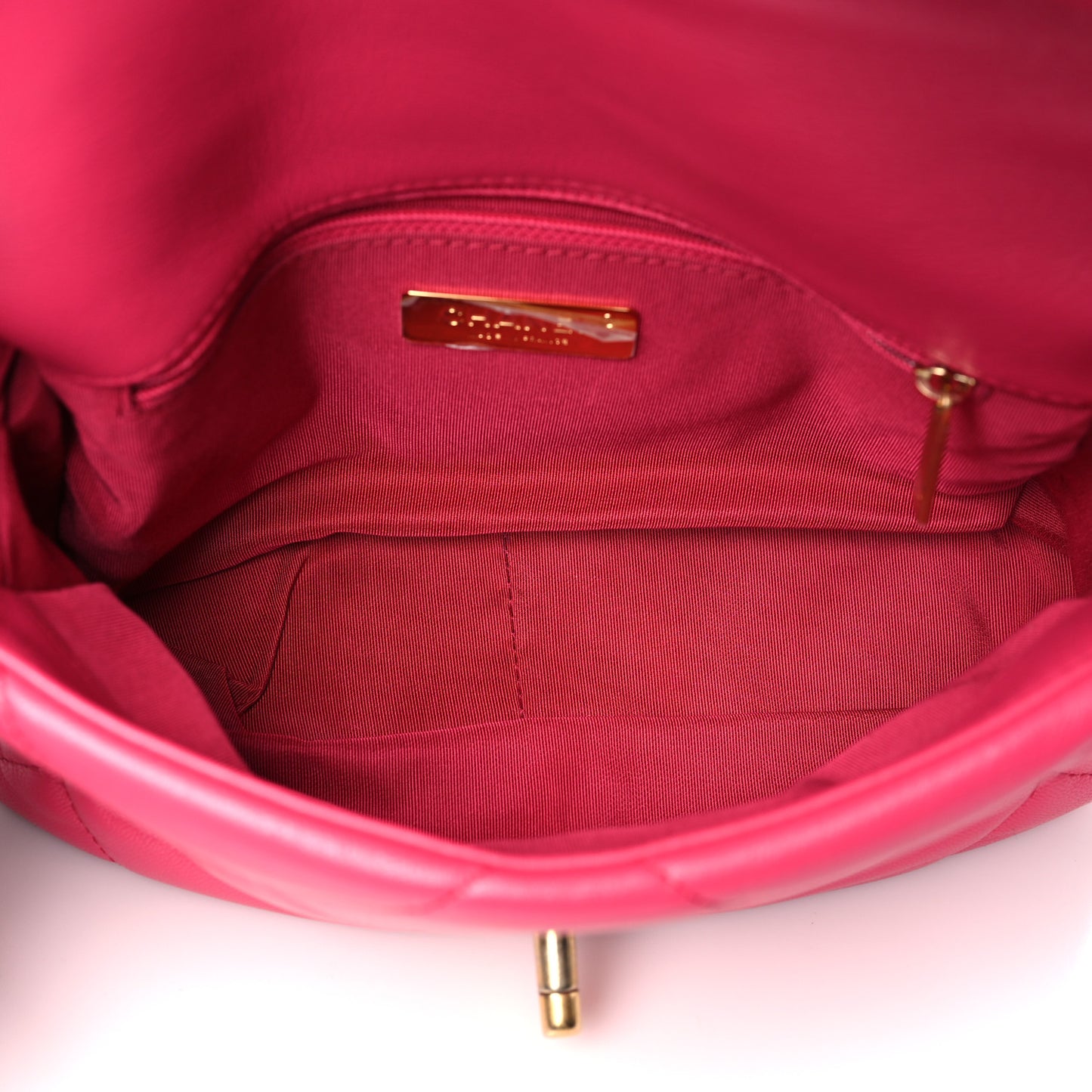 Lambskin Quilted Medium Chanel 19 Flap Pink
