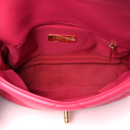 Chanel Lambskin Quilted Medium Chanel 19 Flap Pink 5 of 12