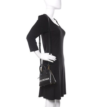 Balenciaga Grained Calfskin XXS Ville Top Handle Bag Black 2 of 9