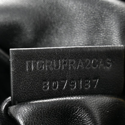 Burberry Smooth Calfskin Rose Clutch Black 7 of 10