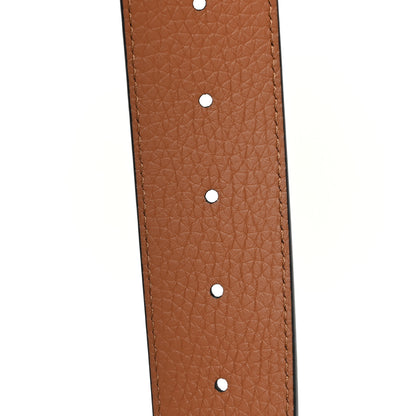 Louis Vuitton Taurillon Calfskin 30mm LV Initiales Reversible Belt 100 40 Black 3 of 5