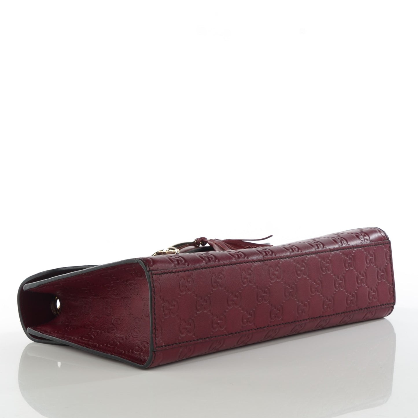 Soft Guccissima Medium Emily Chain Shoulder Bag Classic Ruby