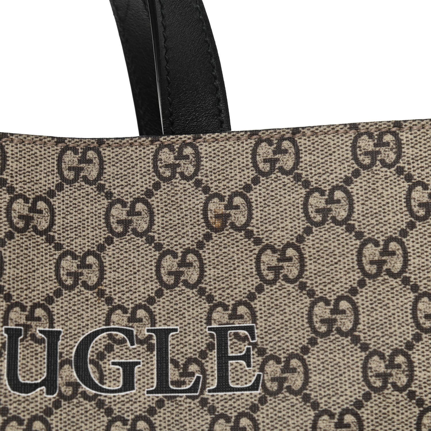 Gucci GG Supreme Monogram L'Aveugle Par Amour Print Vertical Tote Black 9 of 11