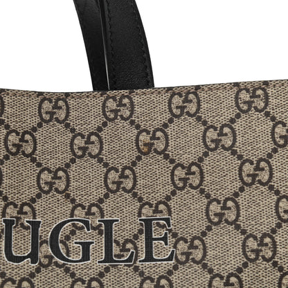 Gucci GG Supreme Monogram L'Aveugle Par Amour Print Vertical Tote Black 9 of 11