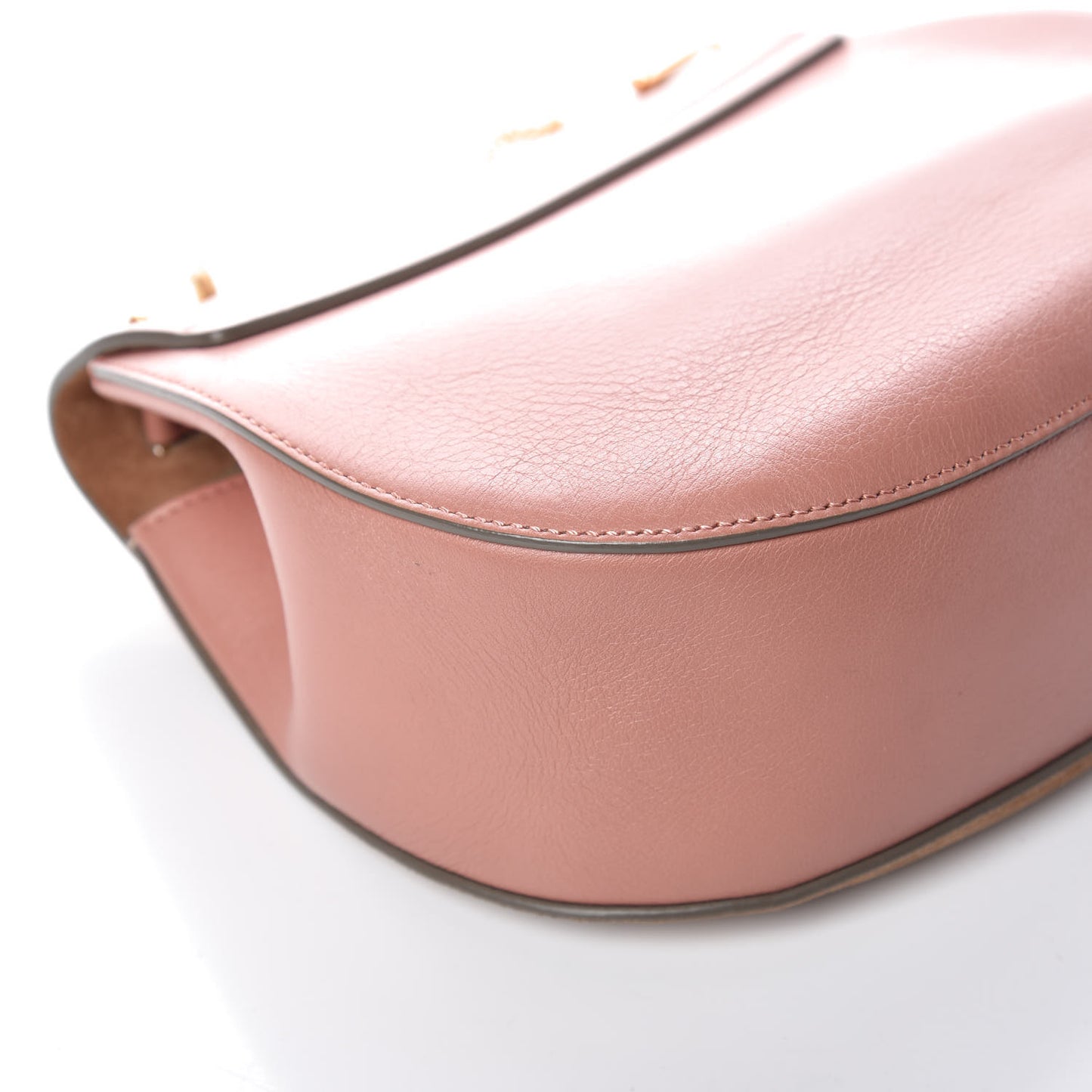 Suede Smooth Calfskin Drew Shoulder Bag Misty Rose