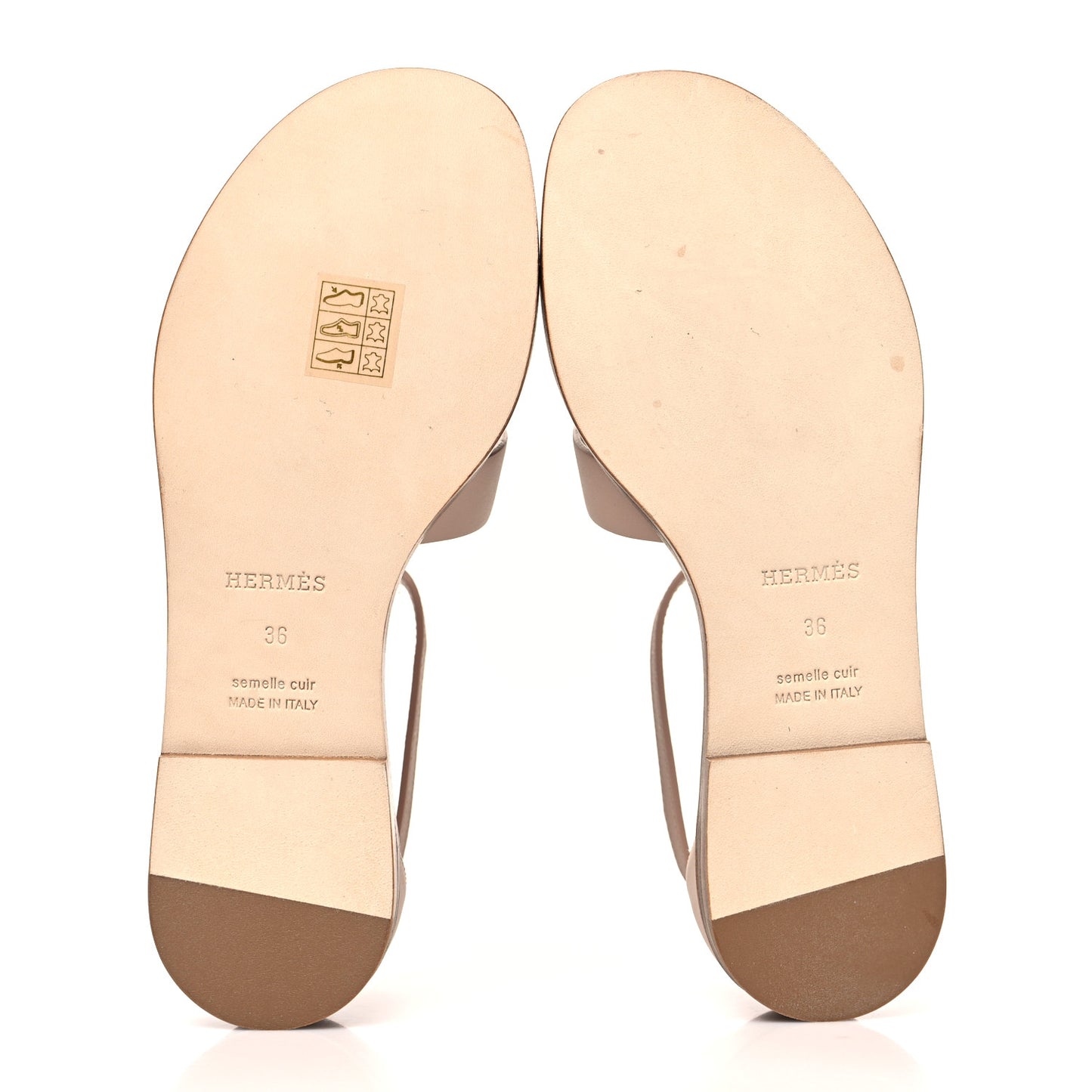 Calfskin Santorini Sandals 36 Beige Nude