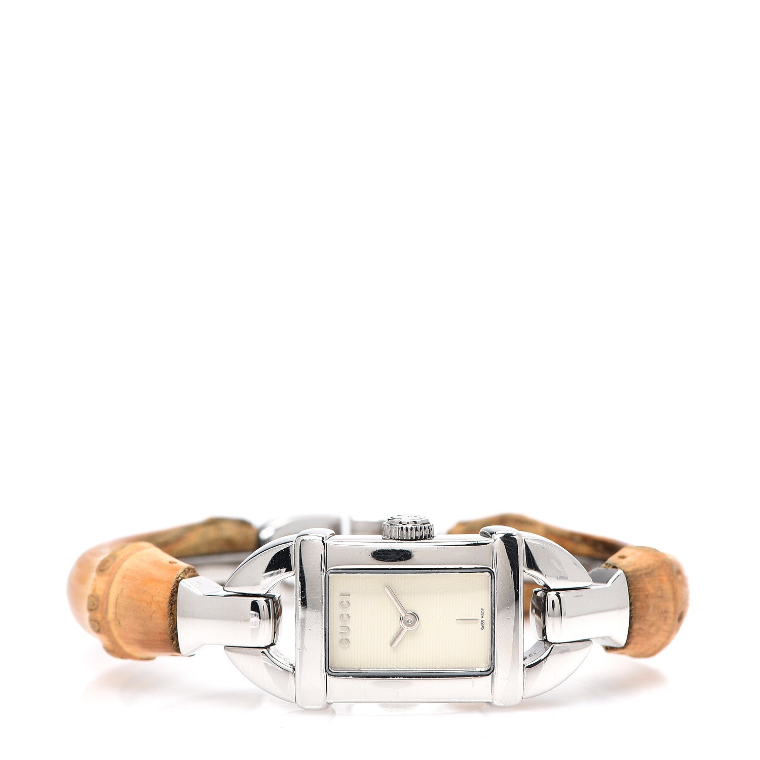Gucci Stainless Steel Bamboo 16mm 6800L Quartz Watch 2 of 4