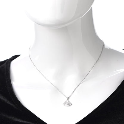 Bulgari 18K White Gold Diamond Divas' Dream Pave Necklace 2 of 5