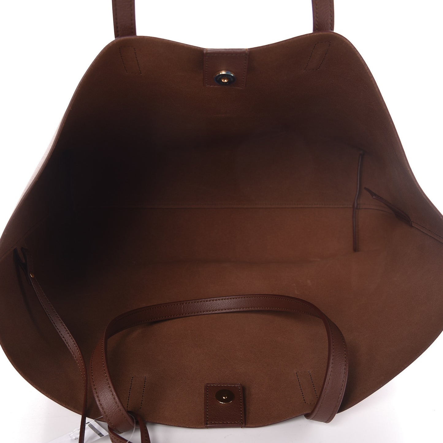 Calfskin Large Shopping Tote Old Brandy