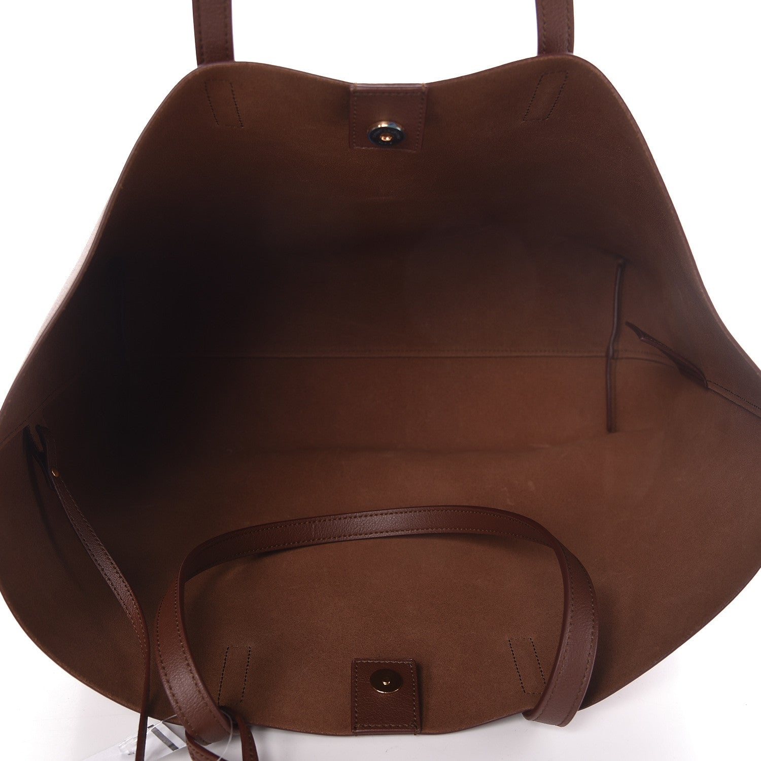 Saint Laurent Calfskin Large Shopping Tote Old Brandy 7 of 11