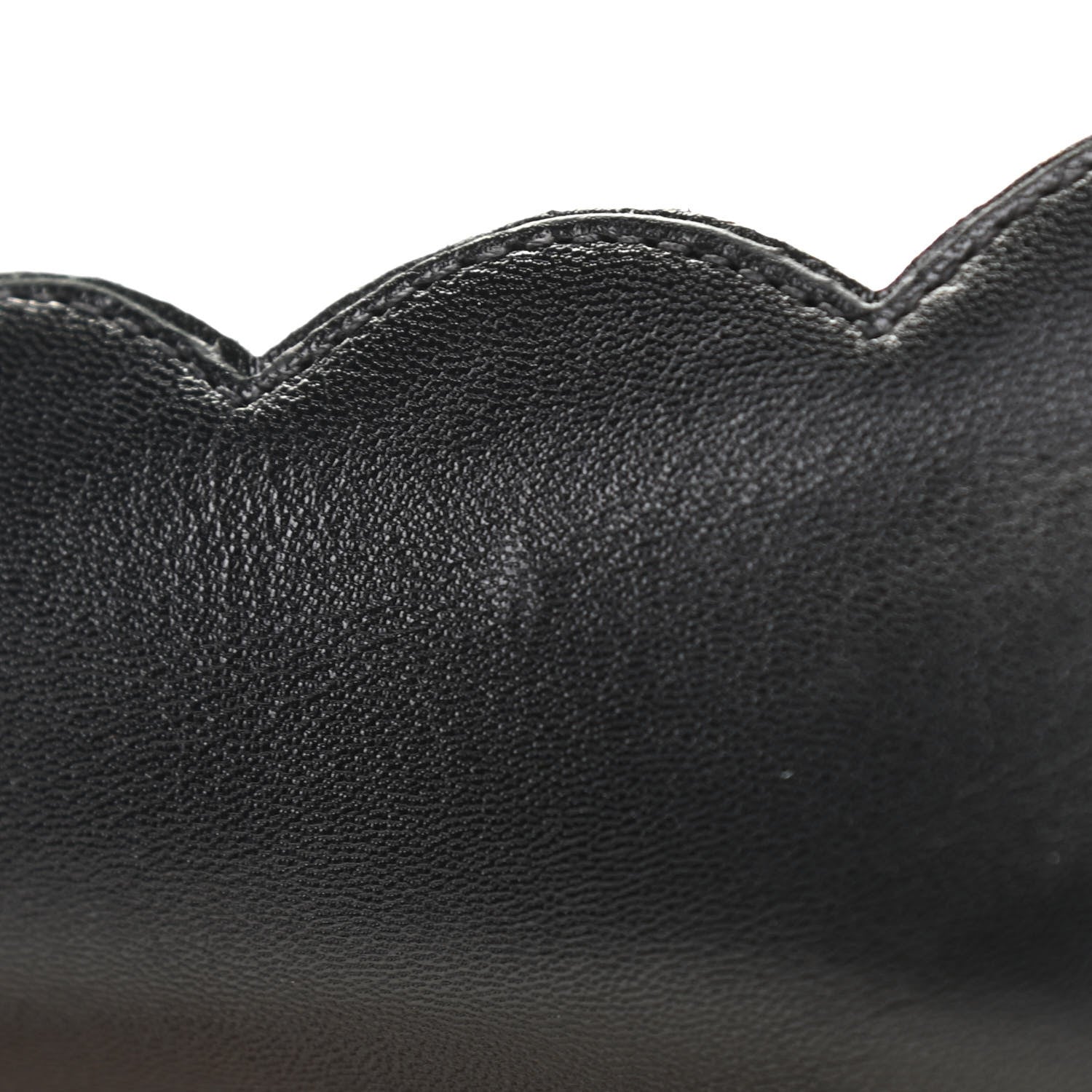 Gucci Malaga Kid Interlocking G Pearl Scalloped Flats 40 Black 12 of 12