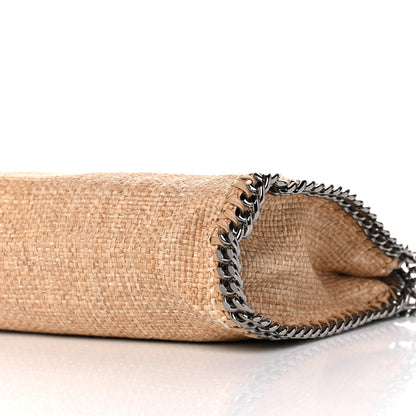 Stella McCartney Woven Raffia Mini Falabella Fold Over Natural 9 of 9