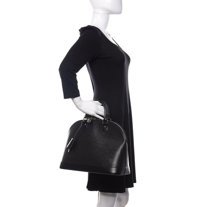 Louis Vuitton Epi Alma PM Black 2 of 9