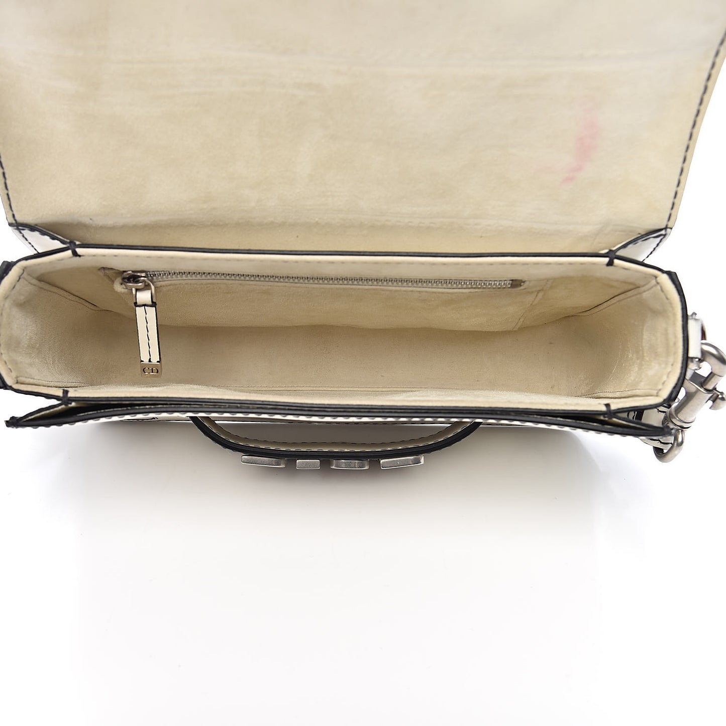 Smooth Calfskin Dio(r)evolution Flap Bag Off White