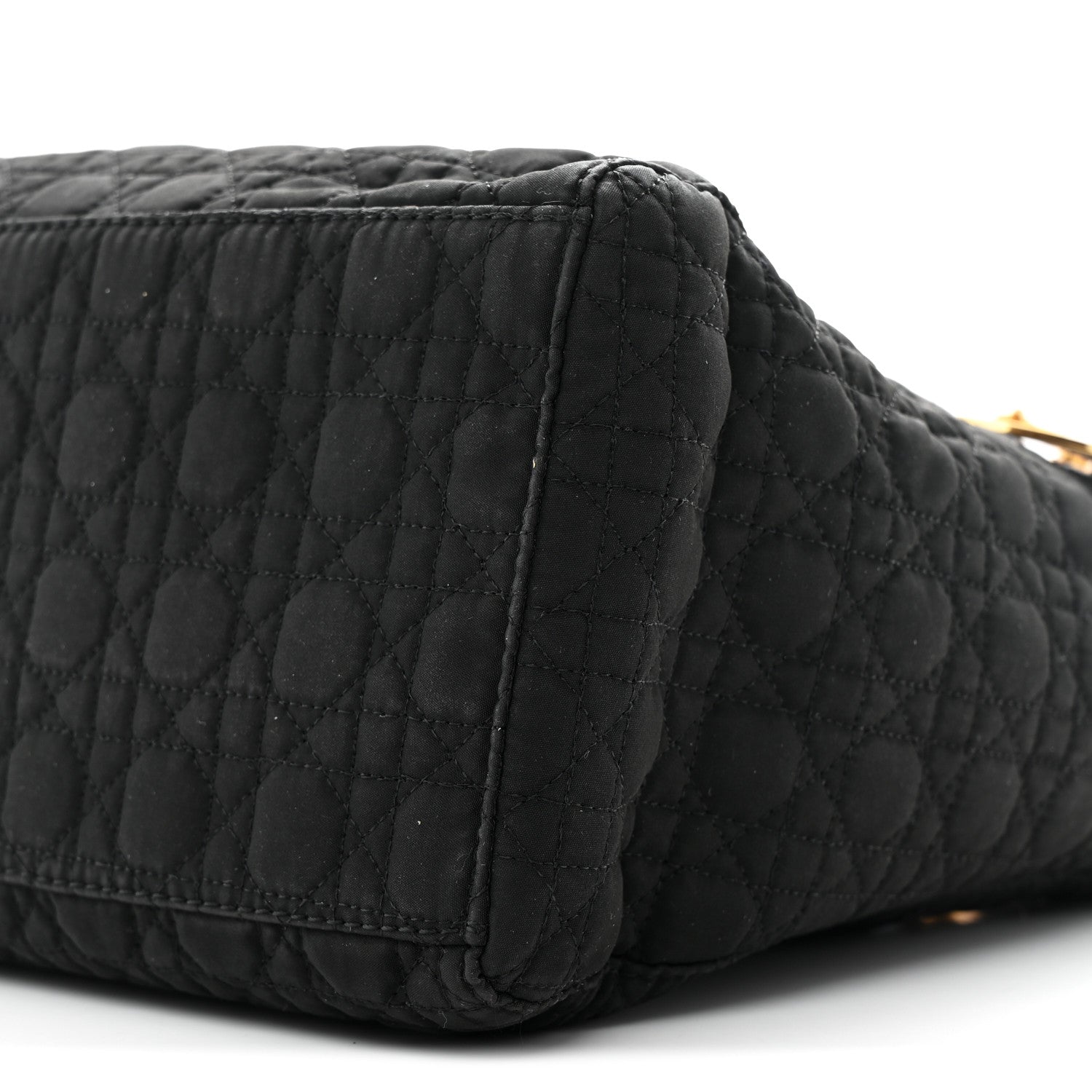 Christian Dior Nylon Cannage Medium Lady Dior Black 10 of 11