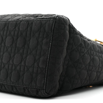 Christian Dior Nylon Cannage Medium Lady Dior Black 10 of 11