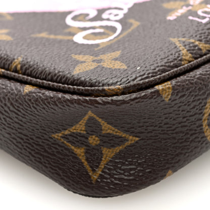 Louis Vuitton Monogram V Saint Tropez Mini Pochette Accessories Rose Ballerine 7 of 8
