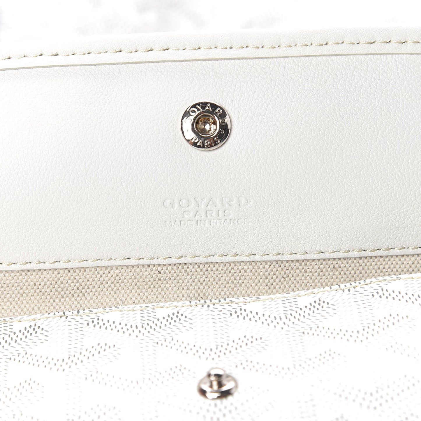 Goyardine Reversible Anjou PM White