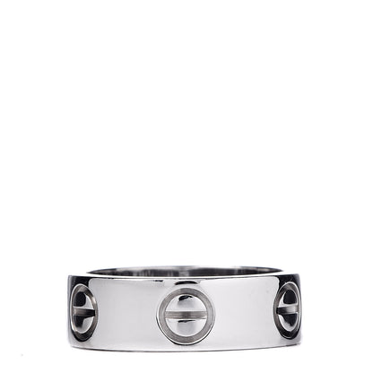 Cartier 18K White Gold 5.5mm LOVE Ring 48 4.5 3 of 4