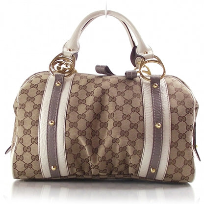 Gucci Monogram GG Boston Tote Ivory 1 of 8