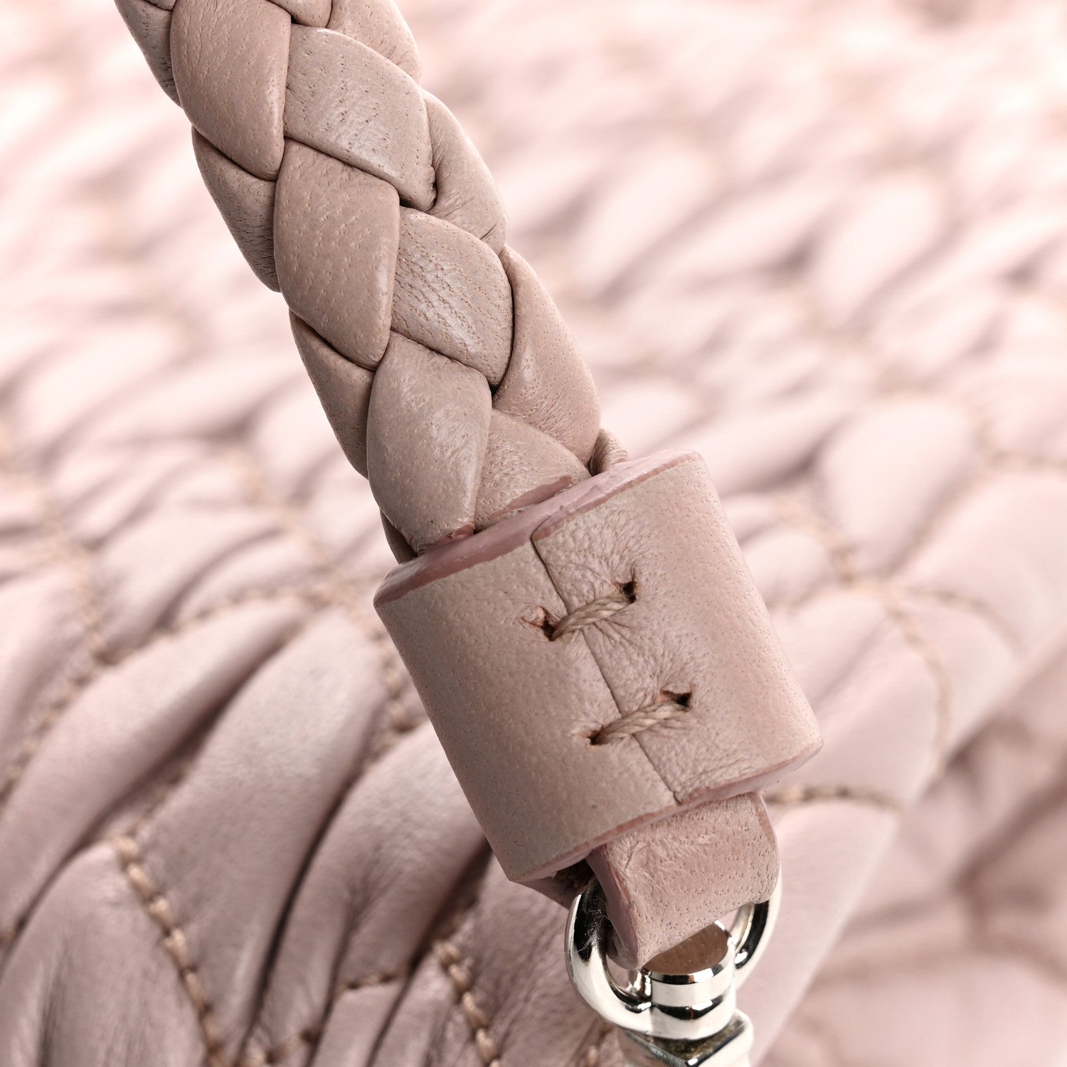 Miu Miu Nappa Matelasse Crystal Flap Clutch Cammeo 14 of 14