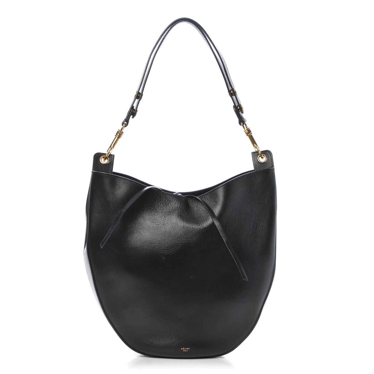 Supple Calfskin Medium Hobo Black
