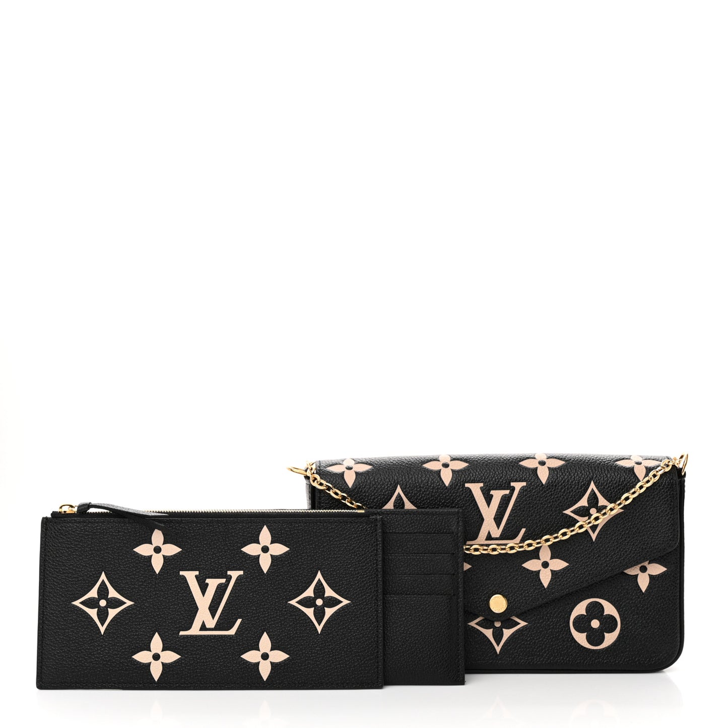 Empreinte Monogram Giant Felicie Pochette Black Beige