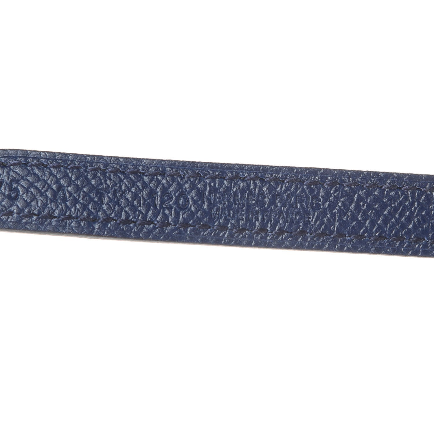 Hermes Epsom Swift 13mm Romance Belt 75 Bleu Saphir Black 5 of 5