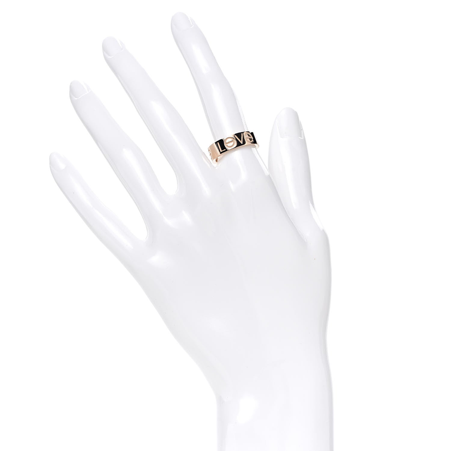 Cartier 18K Pink Gold 5.5mm Engraved LOVE Ring 52 6 2 of 6