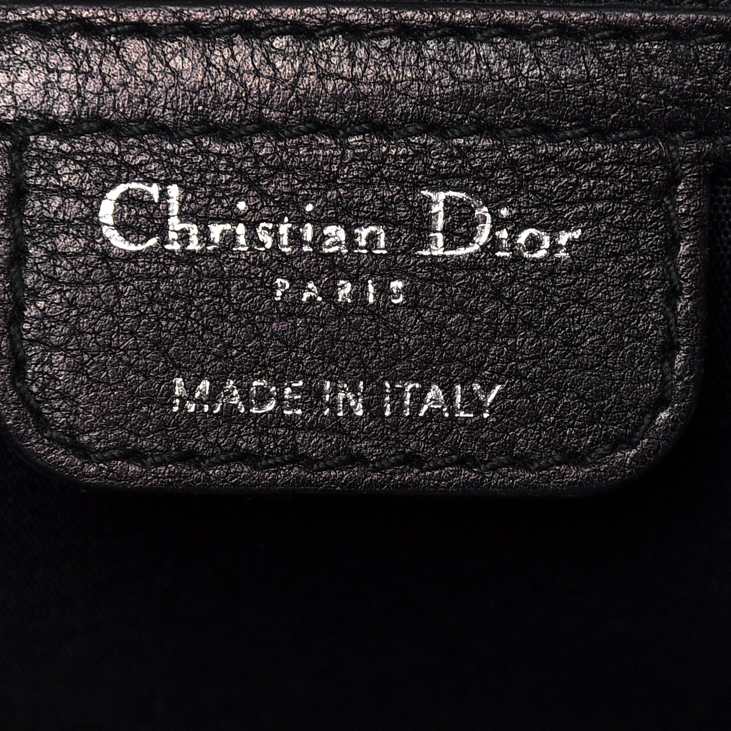 Christian Dior Calfskin 61 Tote Black 6 of 18