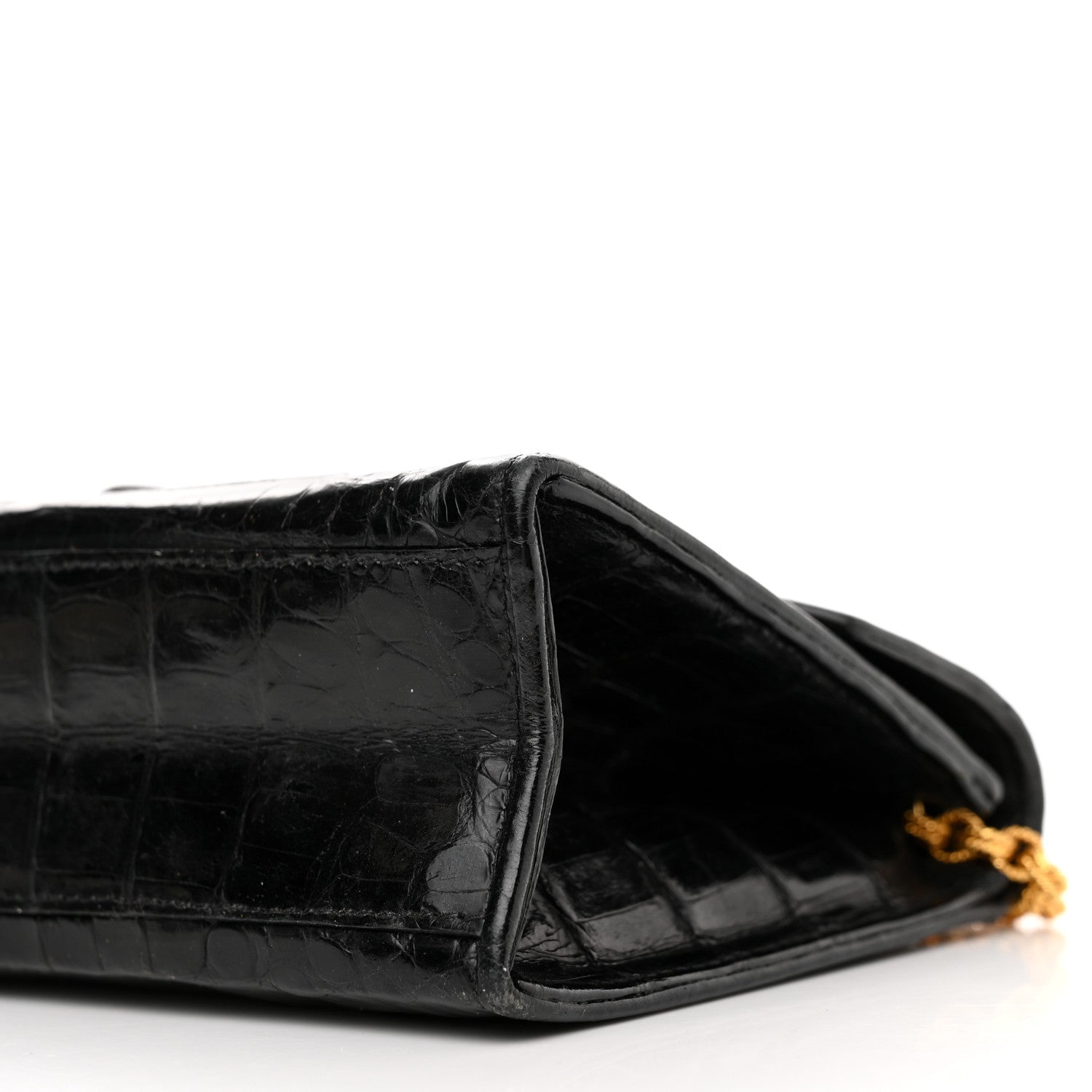 Chanel Crocodile Tassel Envelope Flap Black 11 of 13