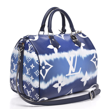 Louis Vuitton Monogram Escale Speedy Bandouliere 30 Blue 3 of 12