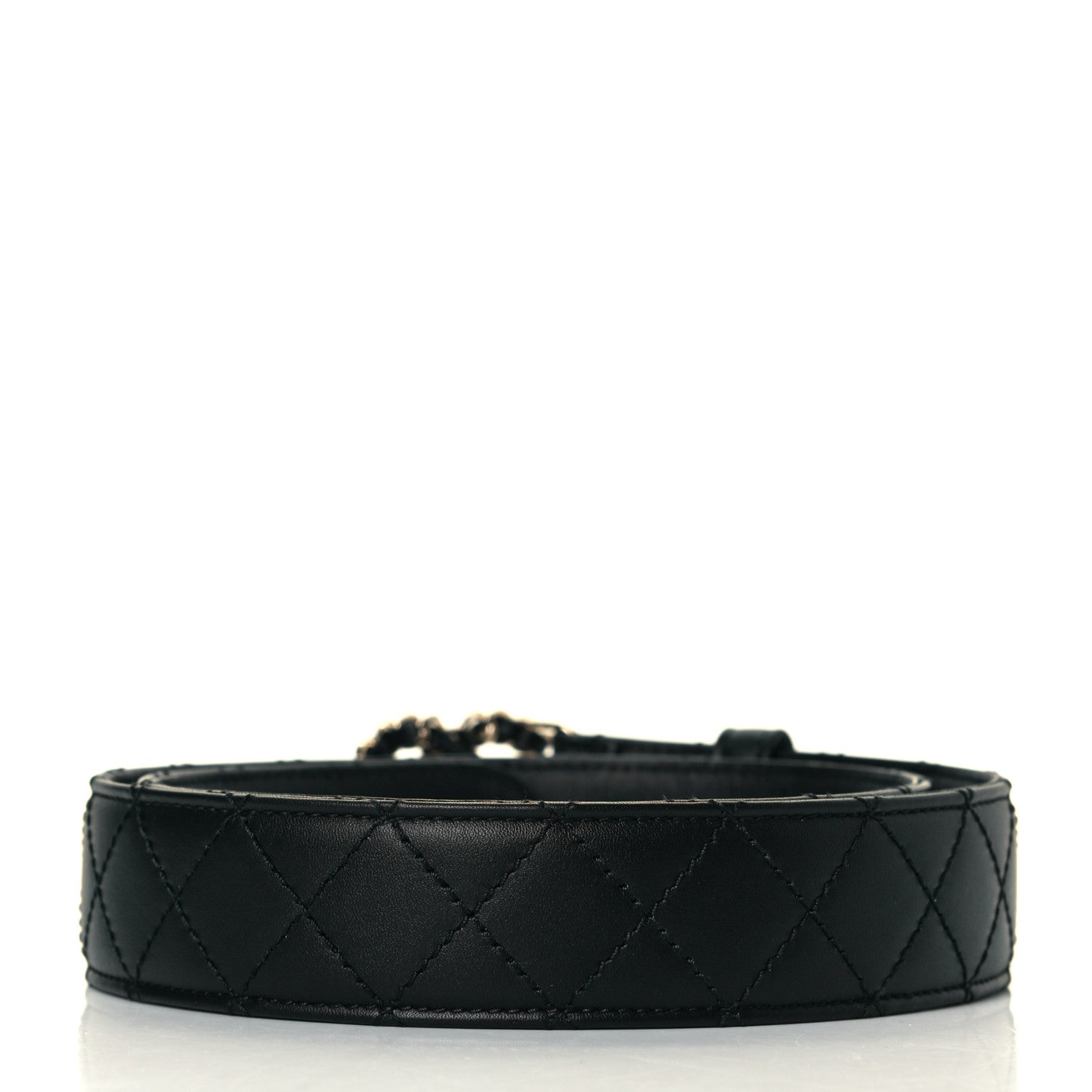 Chanel Lambskin Quilted CC Chain Belt 75 30 Black 2 of 6