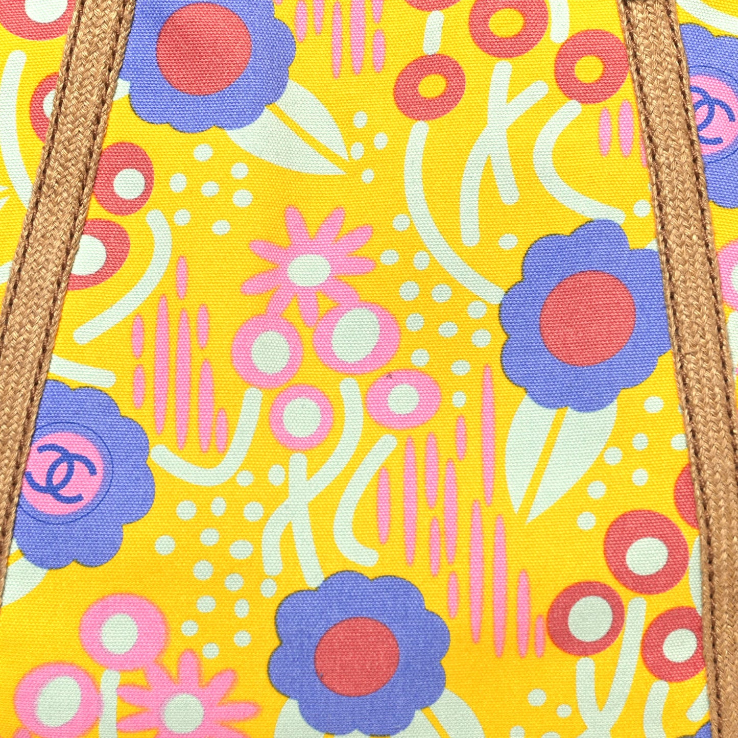 Canvas Printed Tote Multicolor