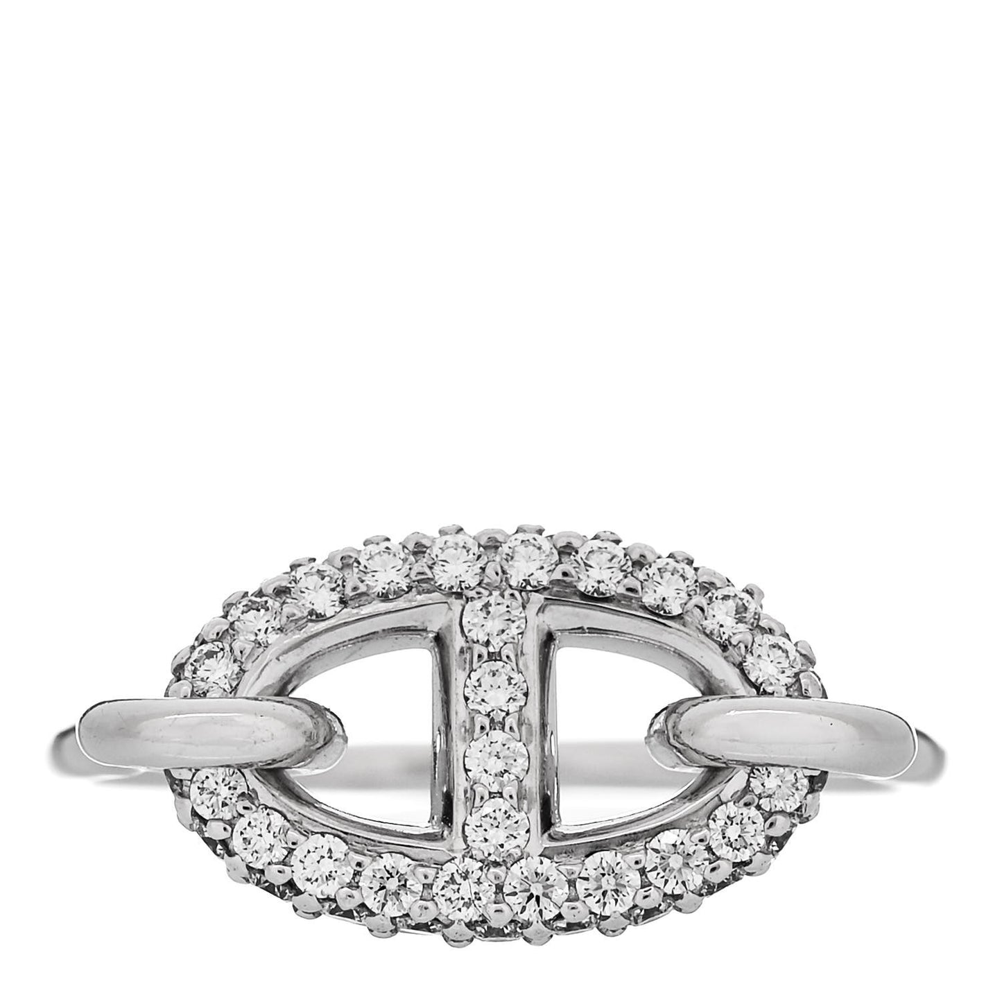 18K White Gold Diamond Farandole Ring 52 6
