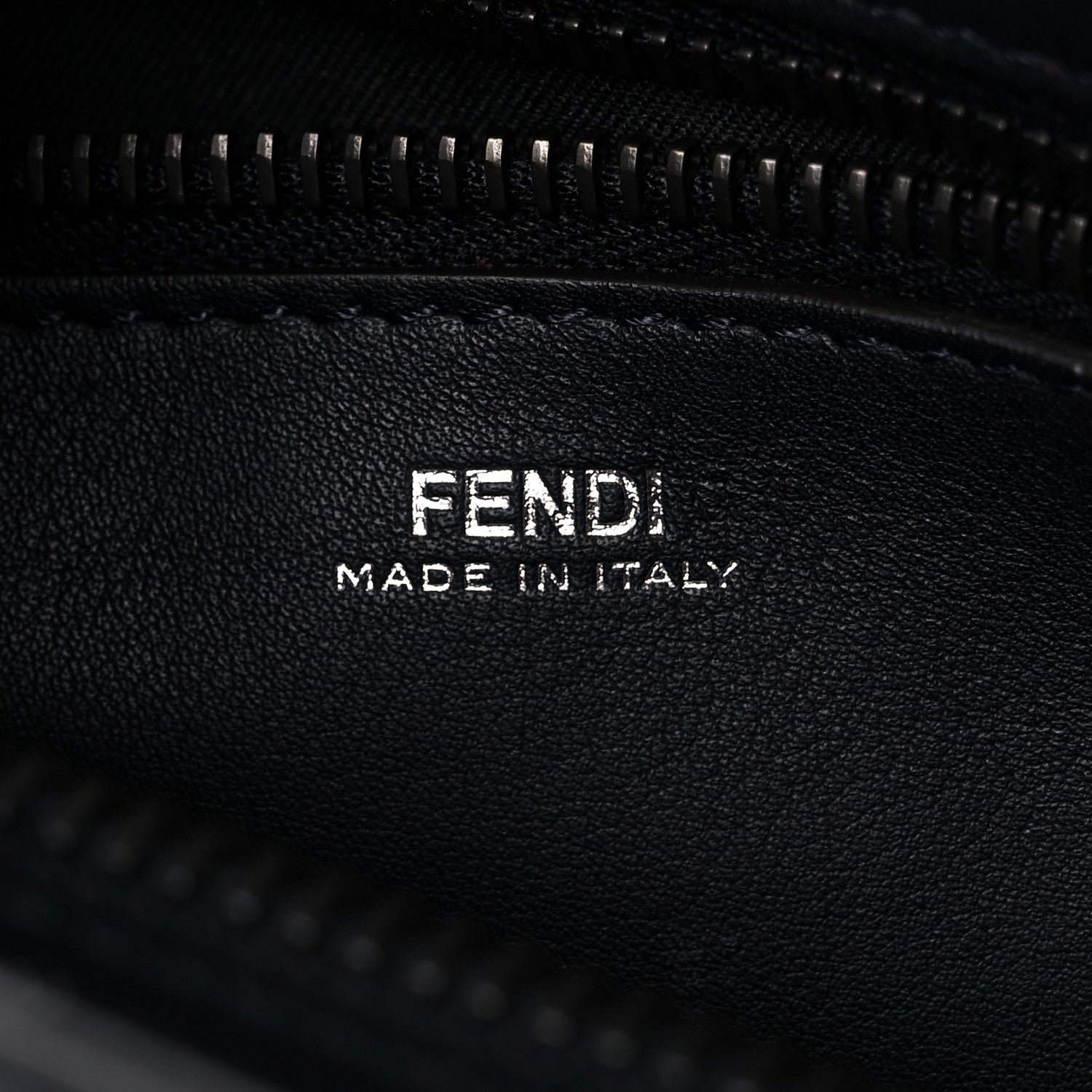 Fendi Suede Calfskin Waves Small DotCom Click Chain Satchel Papavero Blue Notte 7 of 14