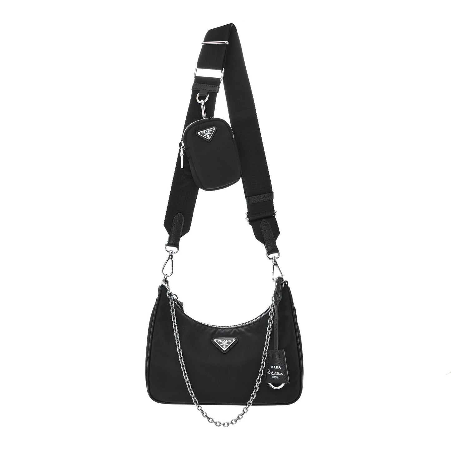 Nylon Re-Edition 2005 Shoulder Bag Black