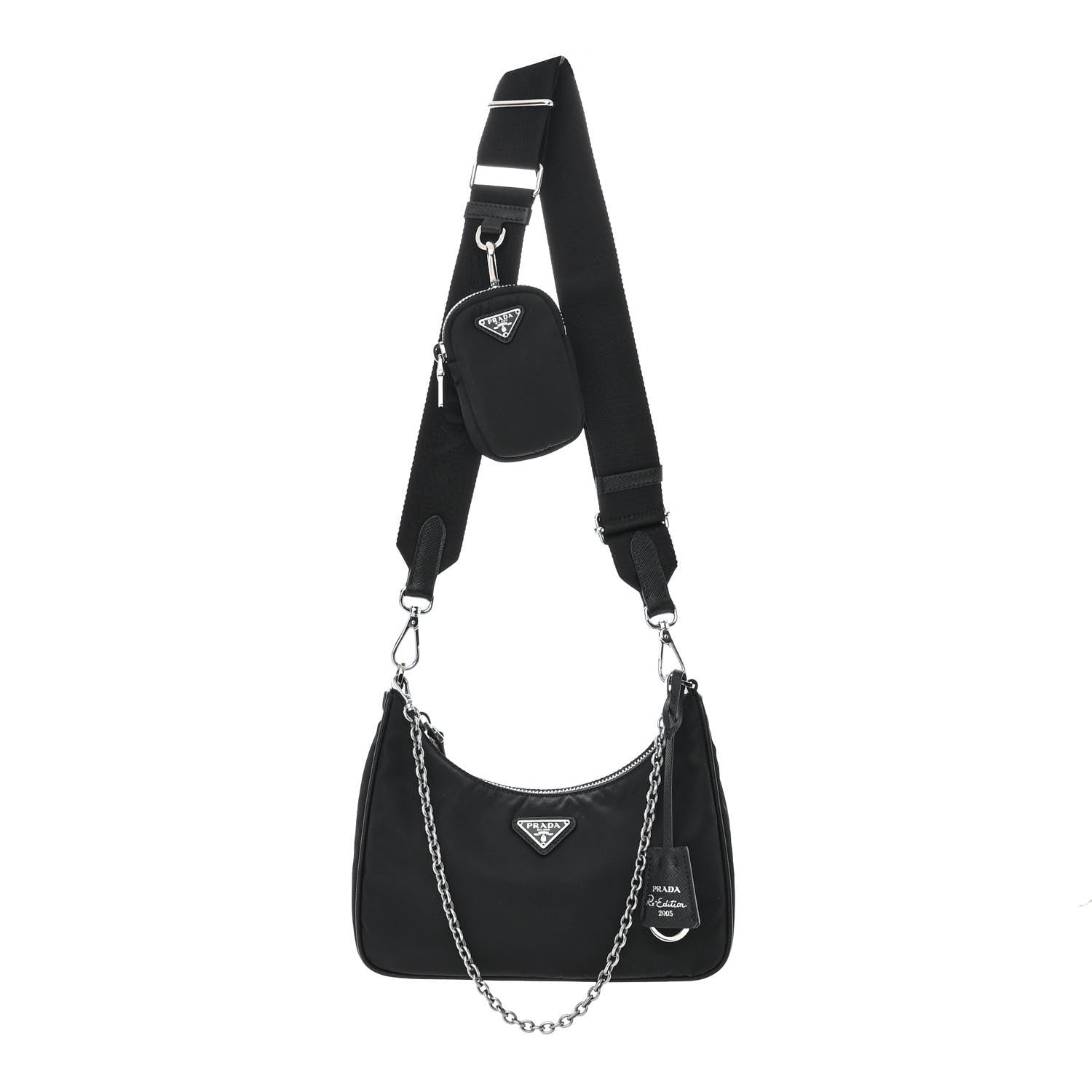 Prada Nylon Re-Edition 2005 Shoulder Bag Black 1 of 12