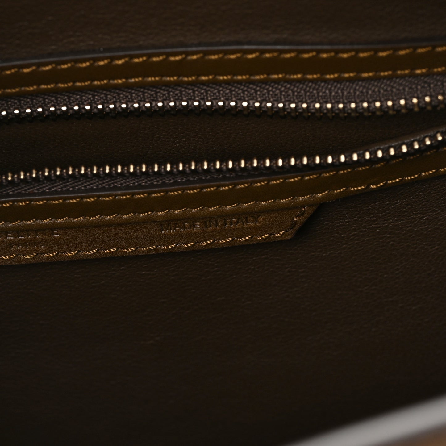 Satin Smooth Calfskin Micro Tri-Color Luggage Rust