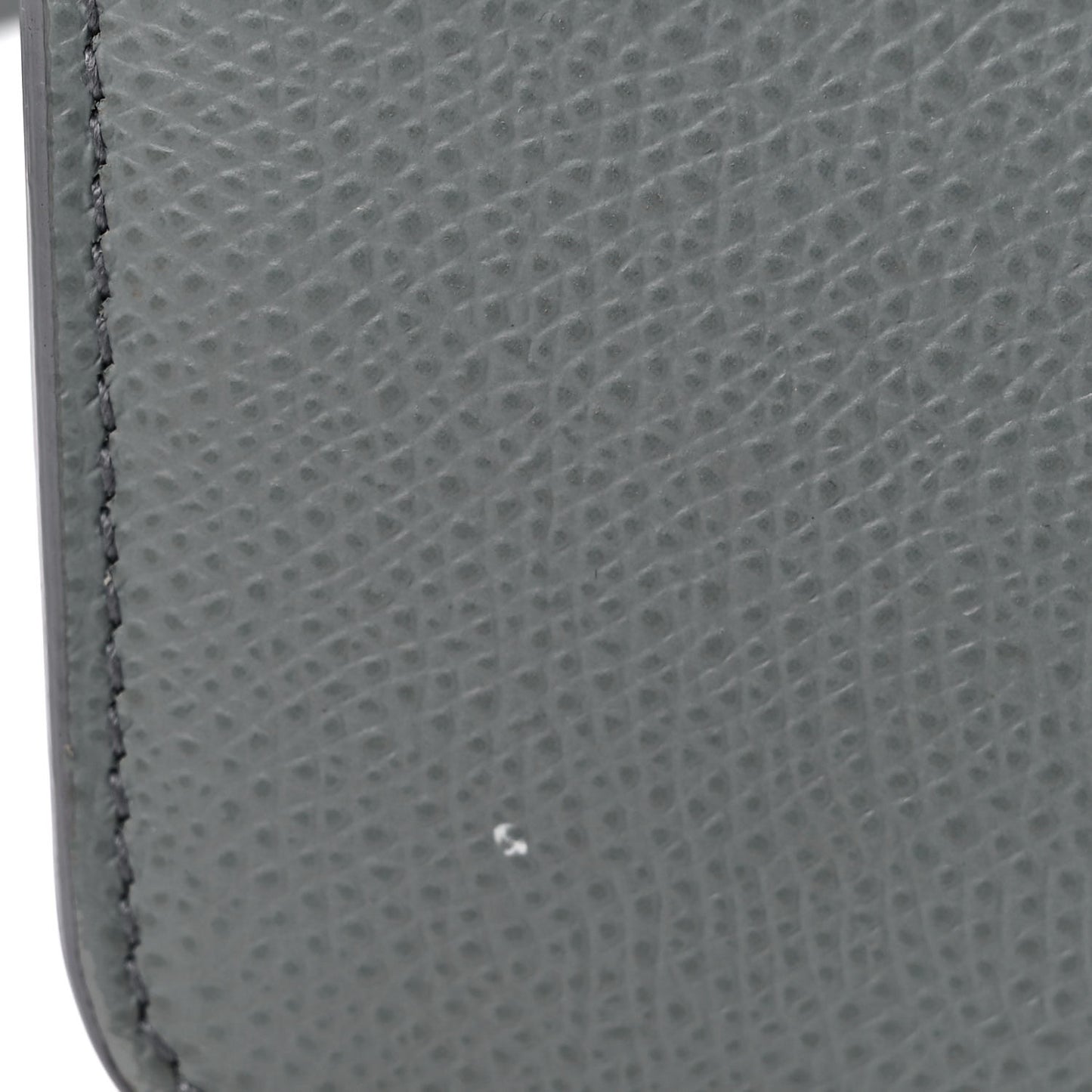 Ultra Matte Grained Calfskin 30 Montaigne Flap Bag Grey