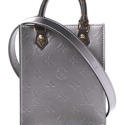 Louis Vuitton Vernis Monogram Petit Sac Plat Taupe Metallise 7 of 10