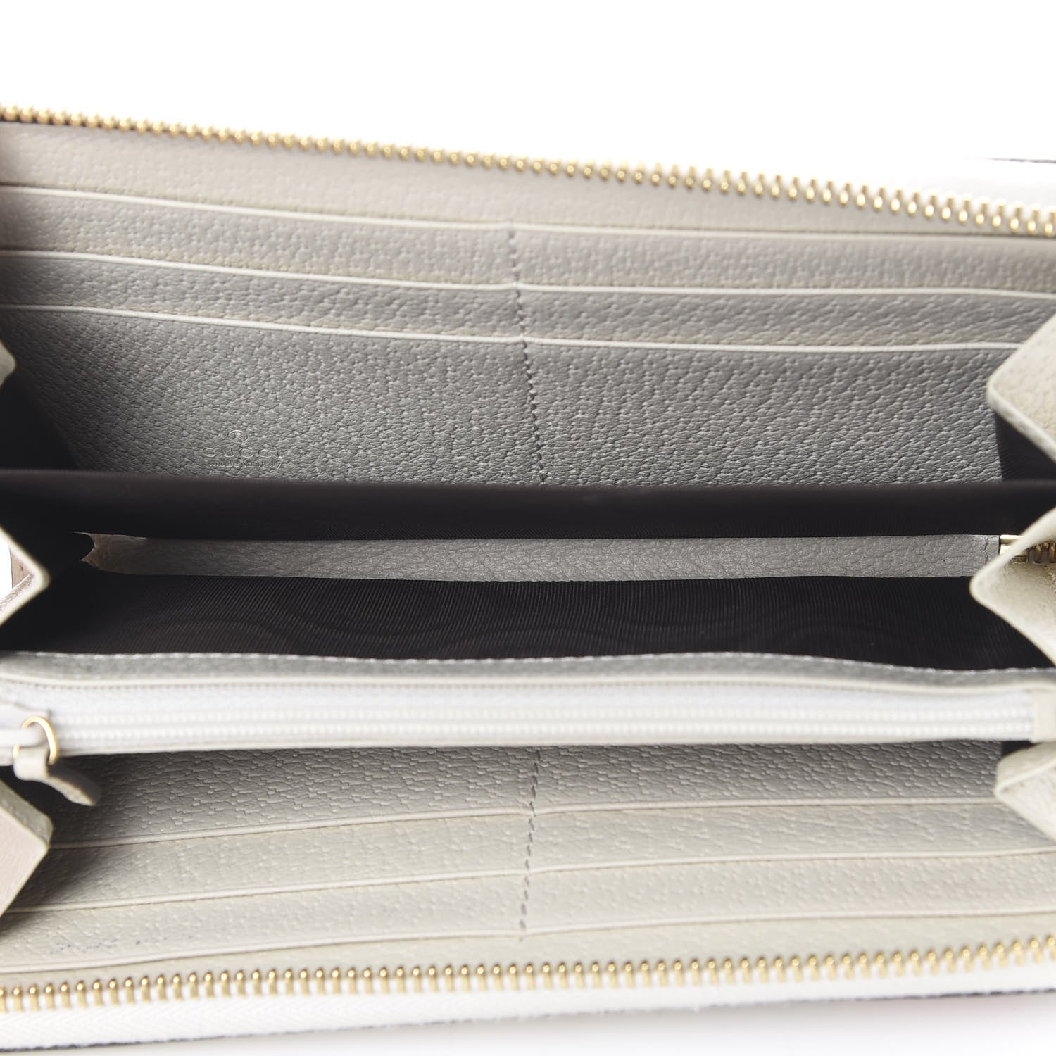 Gucci GG Supreme Monogram Flora Ophidia Zip Around Wallet White 4 of 7