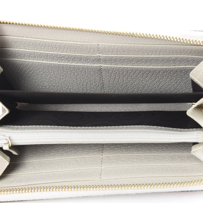Gucci GG Supreme Monogram Flora Ophidia Zip Around Wallet White 4 of 7