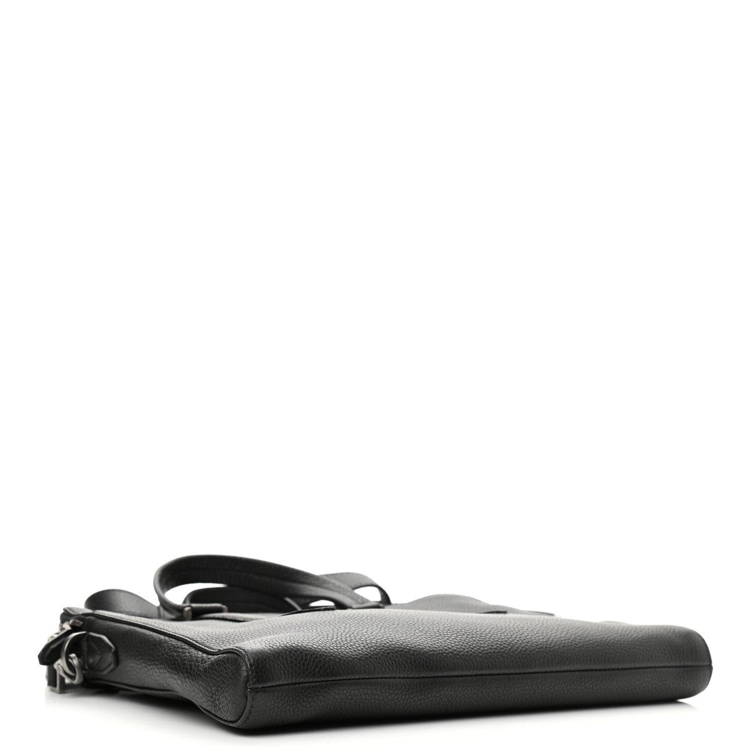 Salvatore Ferragamo Calfskin Firenze Briefcase Black 4 of 10