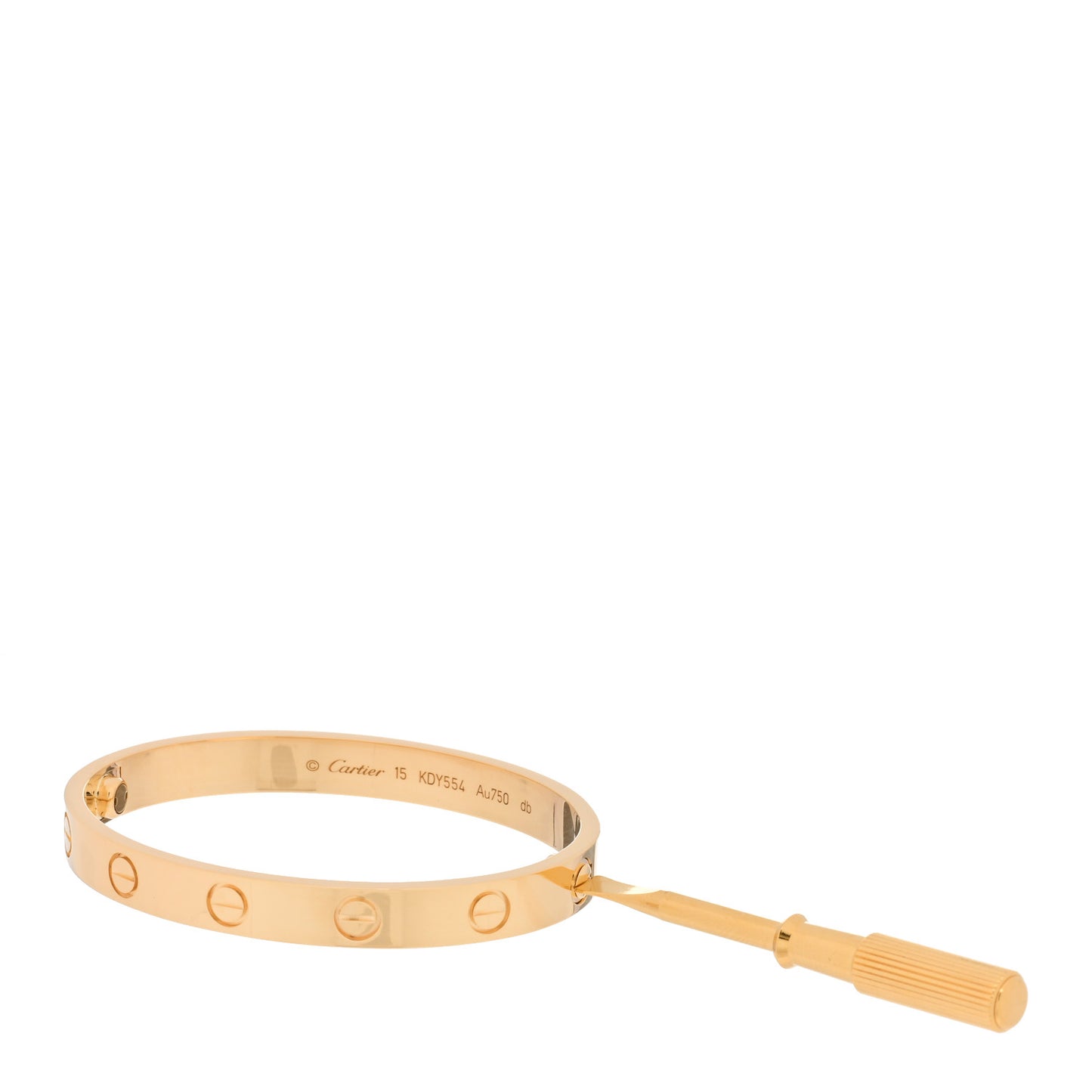 18K Yellow Gold LOVE Bracelet 15