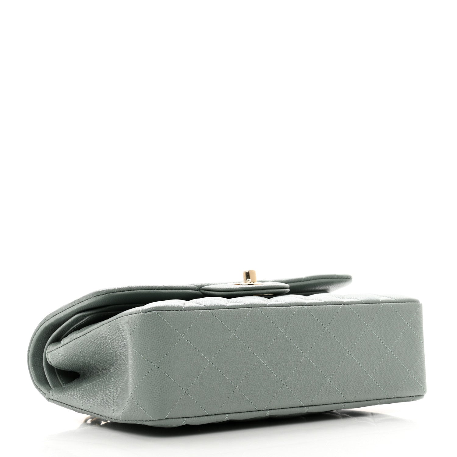 Chanel Caviar Quilted Small Double Flap Grey 4 of 10