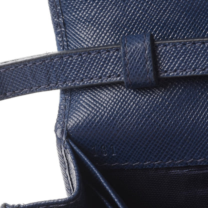 Prada Saffiano Metal Oro Chain Wallet Bleuette 7 of 7