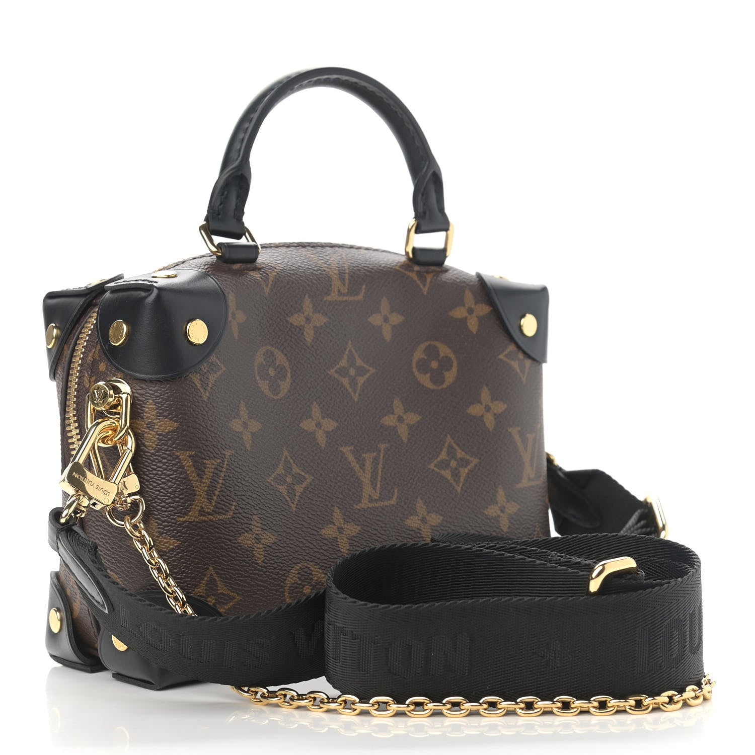Louis Vuitton Monogram Petite Malle Souple Black 3 of 10