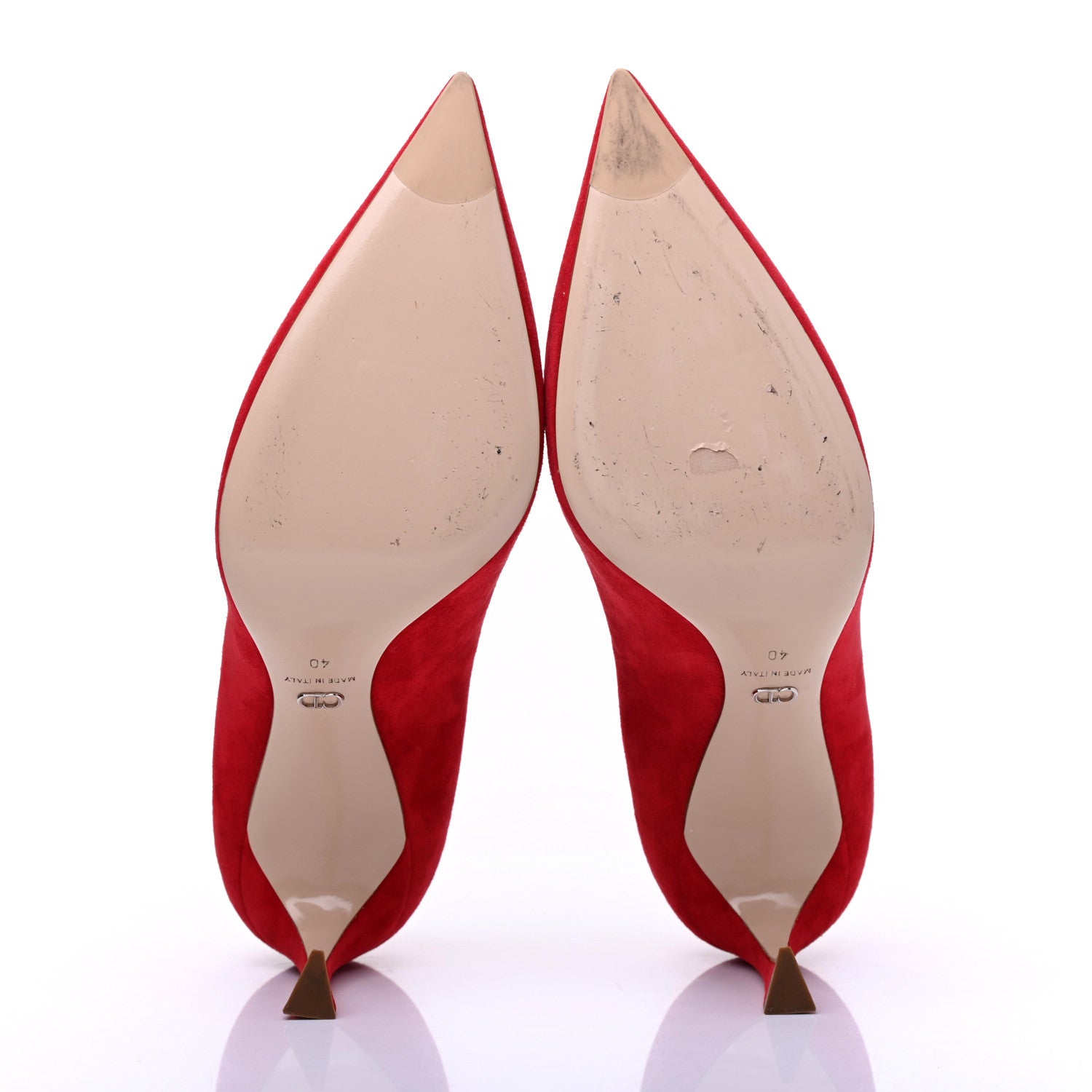 Christian Dior Suede Songe Pumps 40 Red 5 of 13