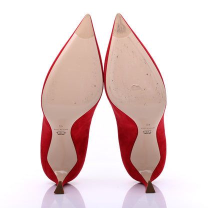 Christian Dior Suede Songe Pumps 40 Red 5 of 13